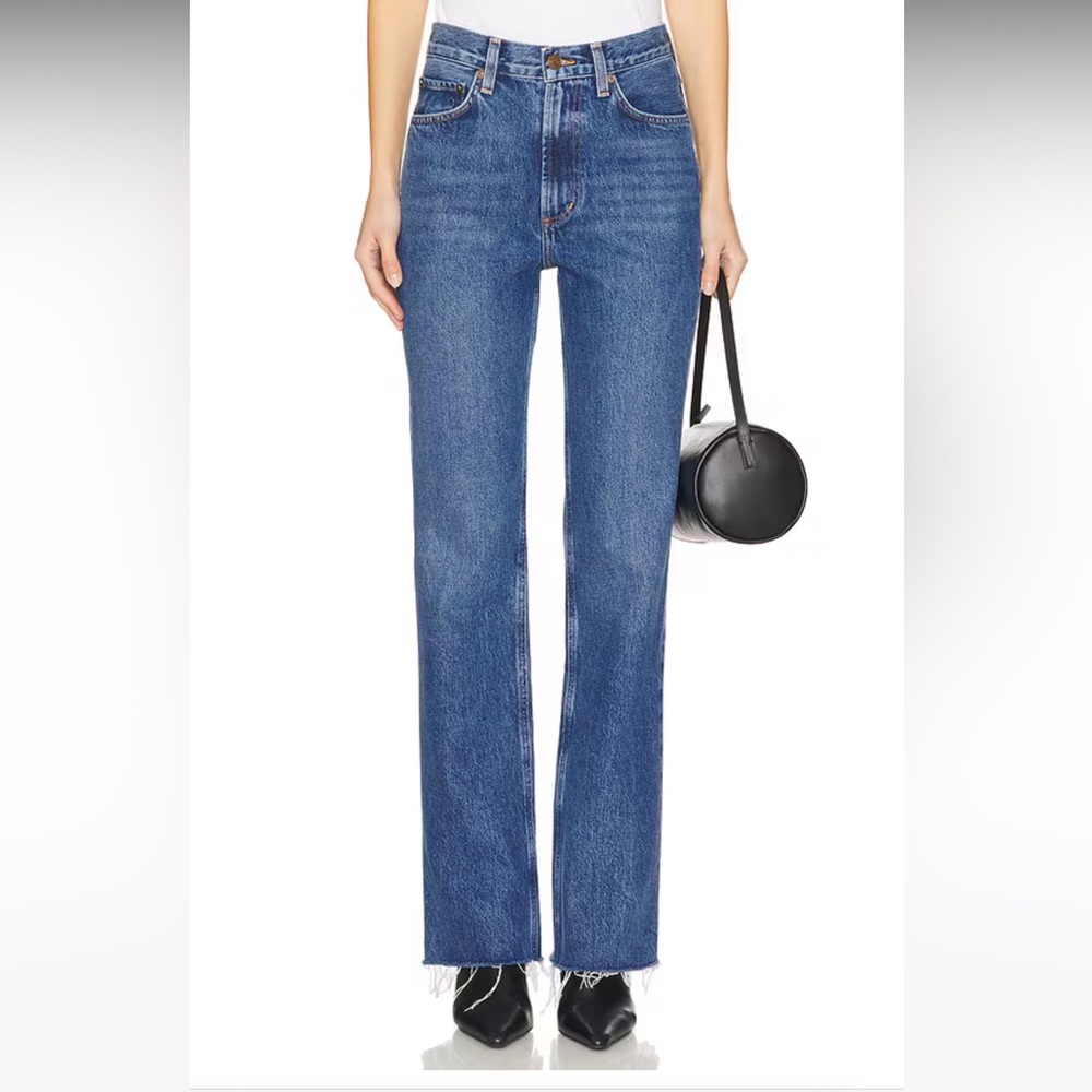 NEW AGOLDE Leena Petite Bootcut Jeans in Placebo, Size 26